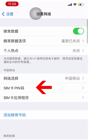 红坪镇苹果14维修网分享如何给iPhone14的SIM卡设置密码 