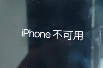 红坪镇苹果服务网点分享锁屏界面显示“iPhone 不可用”如何解决 